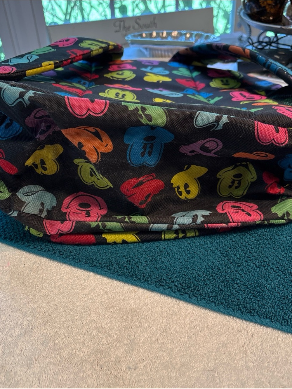 Disney World Authentic Multi Color Mickey Mouse Large Backpack - Picture 5 of 12